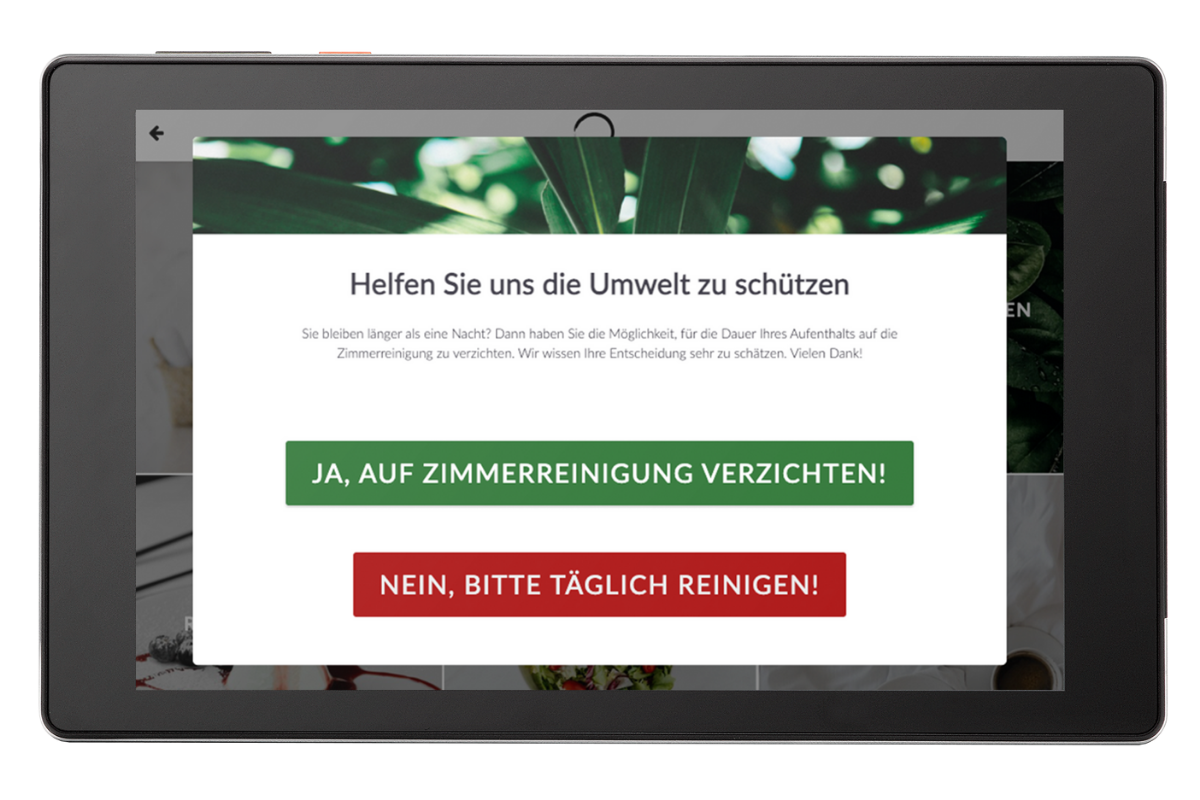Green Option auf dem SuitePad