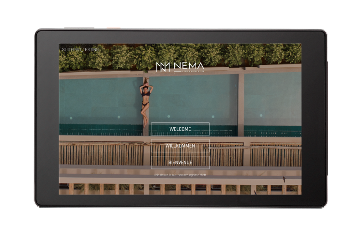 Nema Design Hotel & Spa Greece Mock-Up — Splash Screen